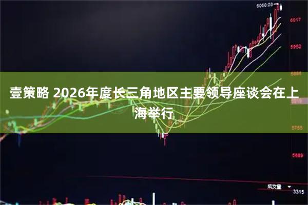 壹策略 2026年度长三角地区主要领导座谈会在上海举行
